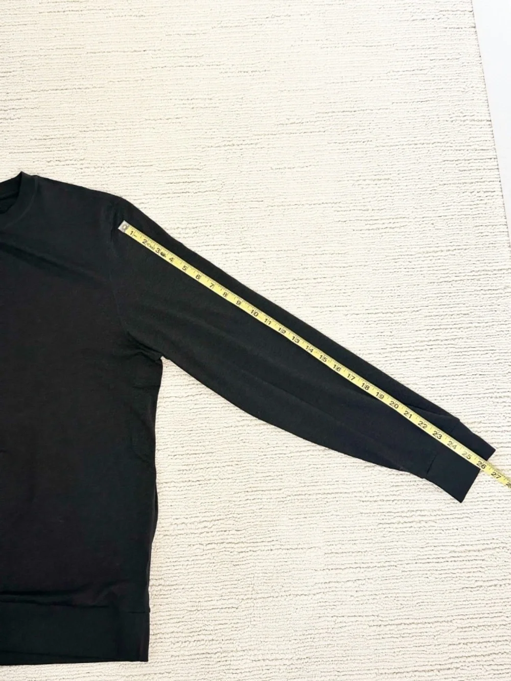 VUORI Ponto Performance Crew Men's XL Black Sweatshirt Athleisure Jogging Travel